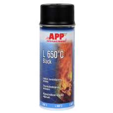APP L 650°C Black Spray Жаростійка чорна фарба, 400 мл