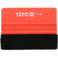 52550 Шпатель з повстяною накладкою 100х73мм для дотискання плівки  YATO