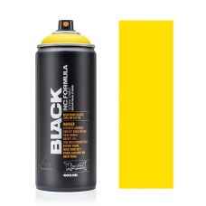 Аерозольна матова фарба Montana Black BLKP1000 Потужний жовтий (Power Yellow) 400 мл