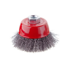 Щітка чашкова 85 мм, для КШМ, М14 (кручений дріт) INTERTOOL