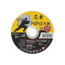 Диск відрізний 125х1мм  по металу та нержавіючій сталі NINJA
