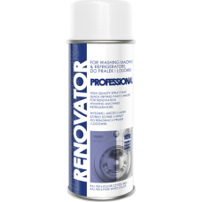 DecoColor Аерозольна фарба для побутової техніки "Renovator AGD", Білий глянець (RAL9016), 400ml
