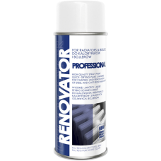 DecoColor Аерозольна фарба для радіаторів (систем опалення) "Renovator Kaloryfer", Білий глянець  Ral 9016, 400 мл